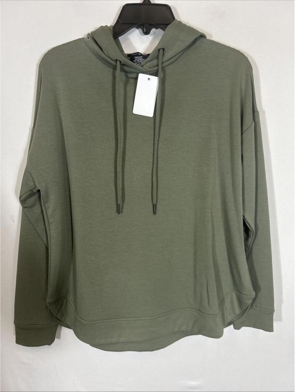 $53 Max & Mia Woman’s Hoodie Lounge Regular Green S